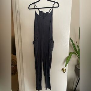 Ultra Flirt Charcoal Washed Jumpsuit